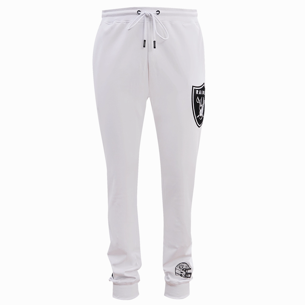 NFL LAS VEGAS RAIDERS CLASSIC CHENILLE MEN'S JOGGER (WHITE)