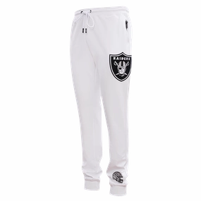 NFL LAS VEGAS RAIDERS CLASSIC CHENILLE MEN'S JOGGER (WHITE)