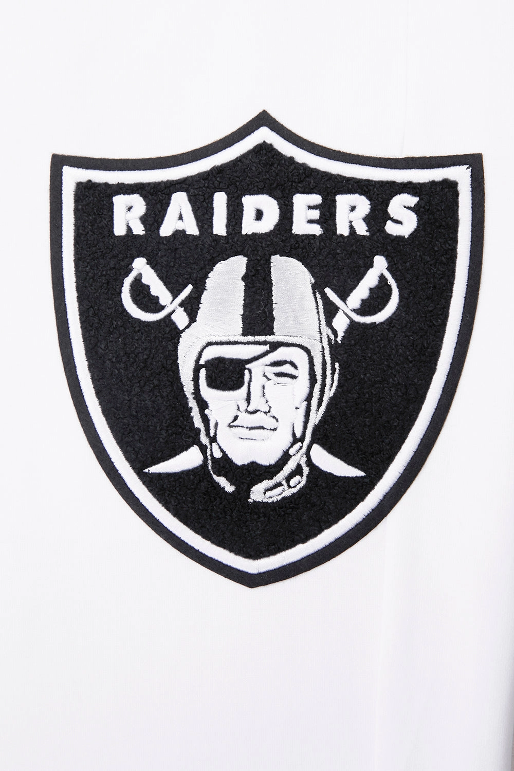 NFL LAS VEGAS RAIDERS CLASSIC CHENILLE MEN'S JOGGER (WHITE)