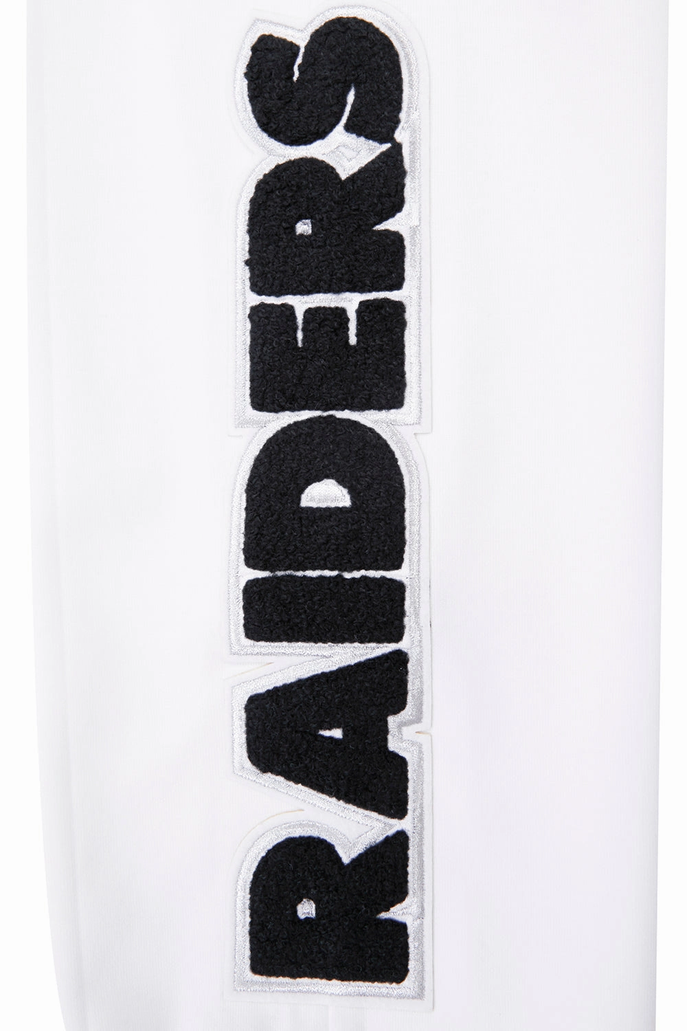 NFL LAS VEGAS RAIDERS CLASSIC CHENILLE MEN'S JOGGER (WHITE)