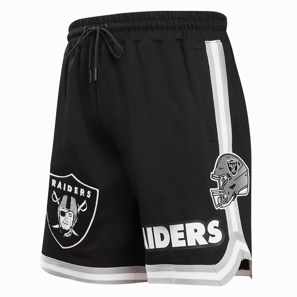 NFL LAS VEGAS RAIDERS CLASSIC CHENILLE MEN'S SHORT (BLACK)