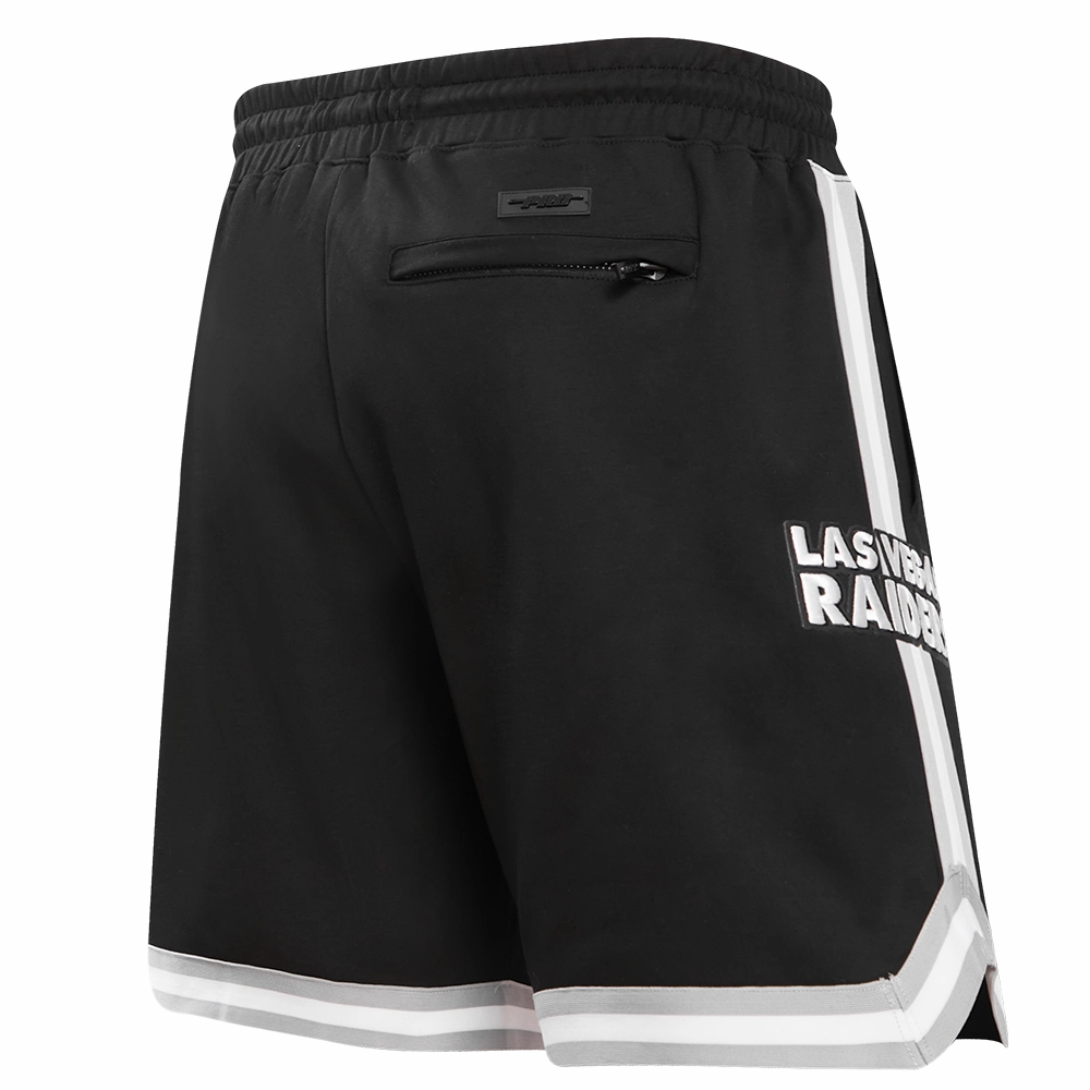 NFL LAS VEGAS RAIDERS CLASSIC CHENILLE MEN'S SHORT (BLACK)