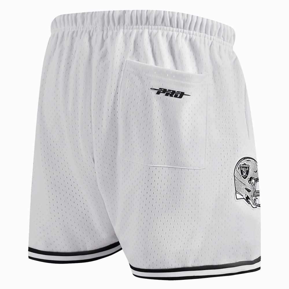 NFL LAS VEGAS RAIDERS CLASSIC MESH MEN'S SHORT (WHITE / BLACK / WHTE)