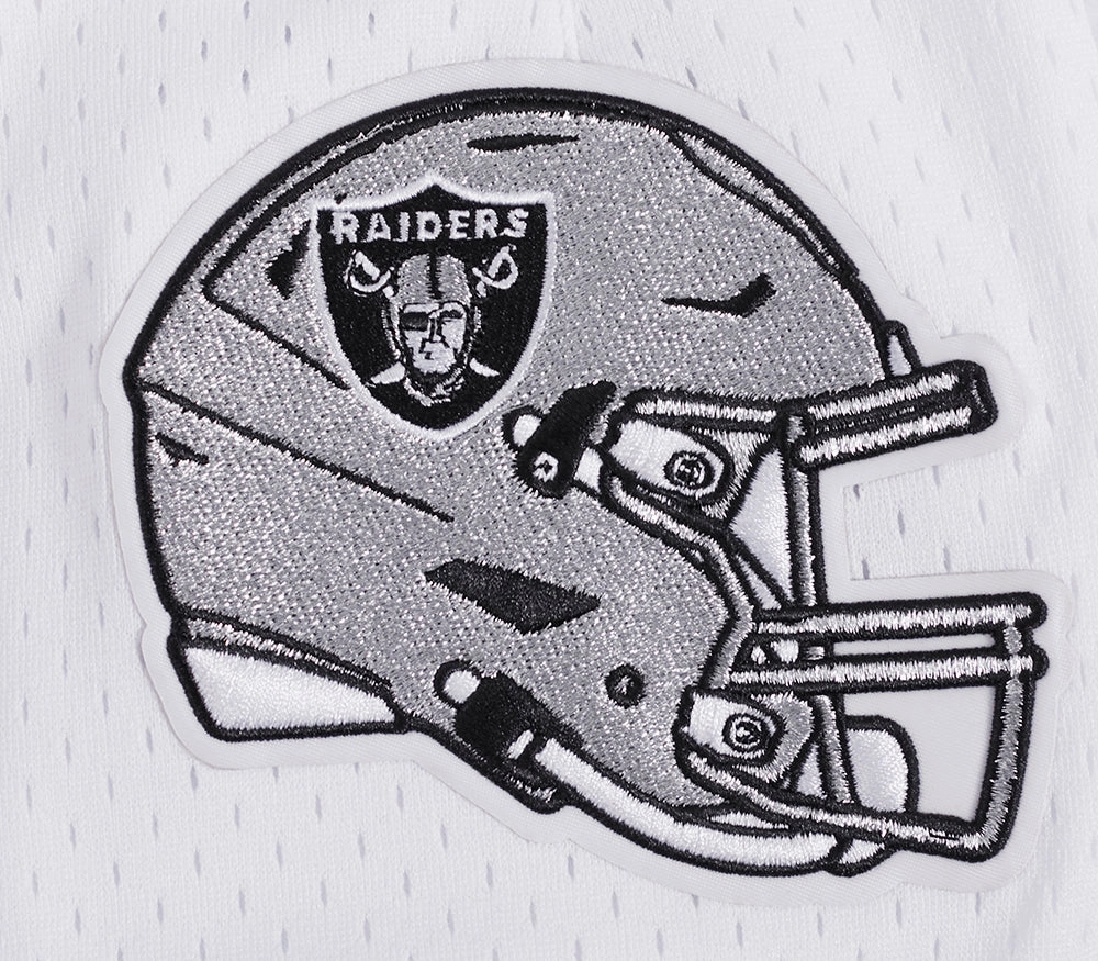 NFL LAS VEGAS RAIDERS CLASSIC MESH MEN'S SHORT (WHITE / BLACK / WHTE)