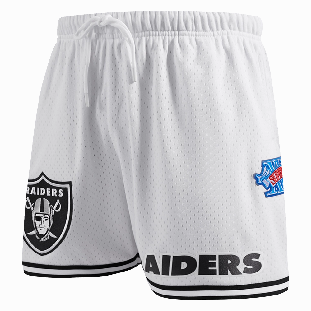 NFL LAS VEGAS RAIDERS CLASSIC MESH MEN'S SHORT (WHITE / BLACK / WHTE)