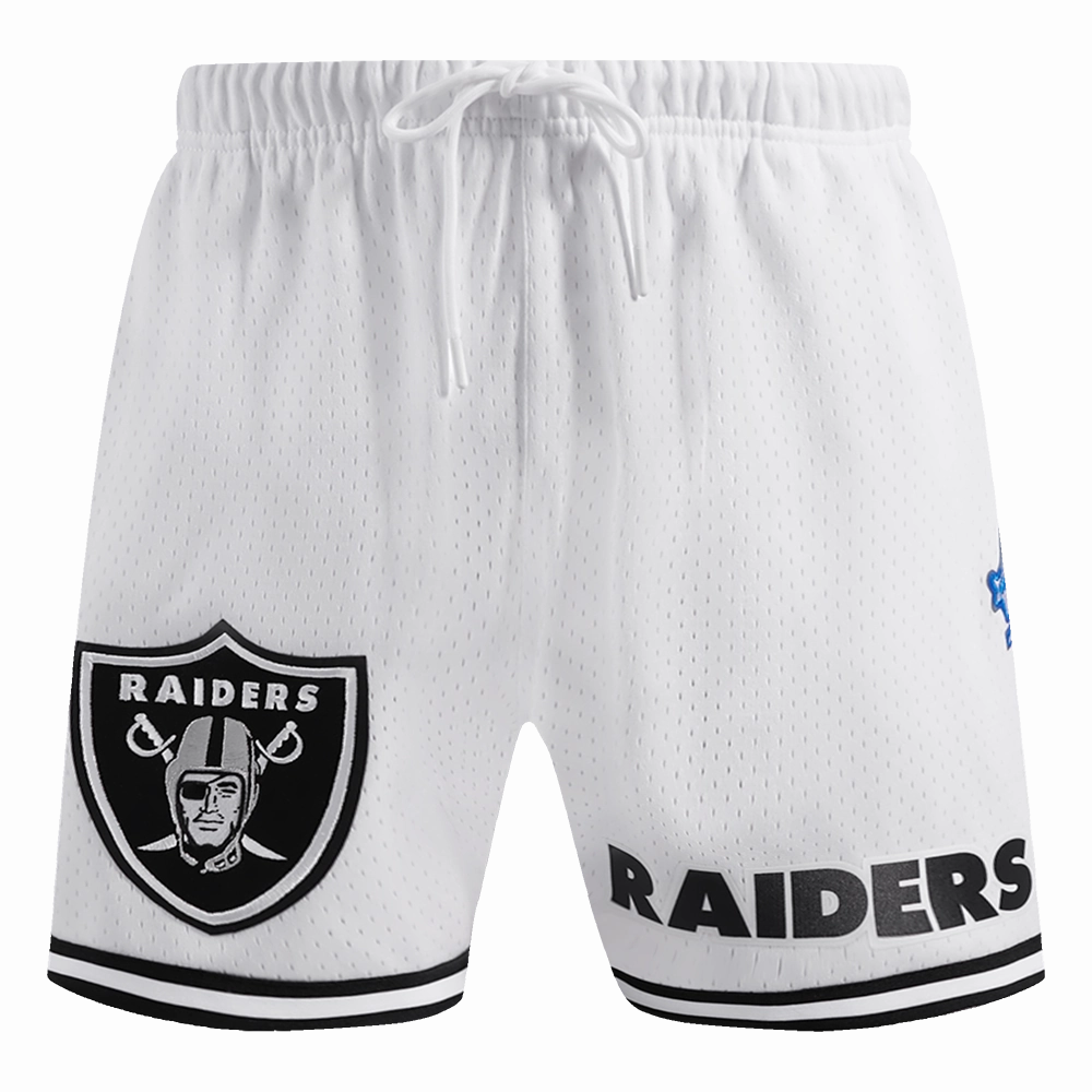 NFL LAS VEGAS RAIDERS CLASSIC MESH MEN'S SHORT (WHITE / BLACK / WHTE)