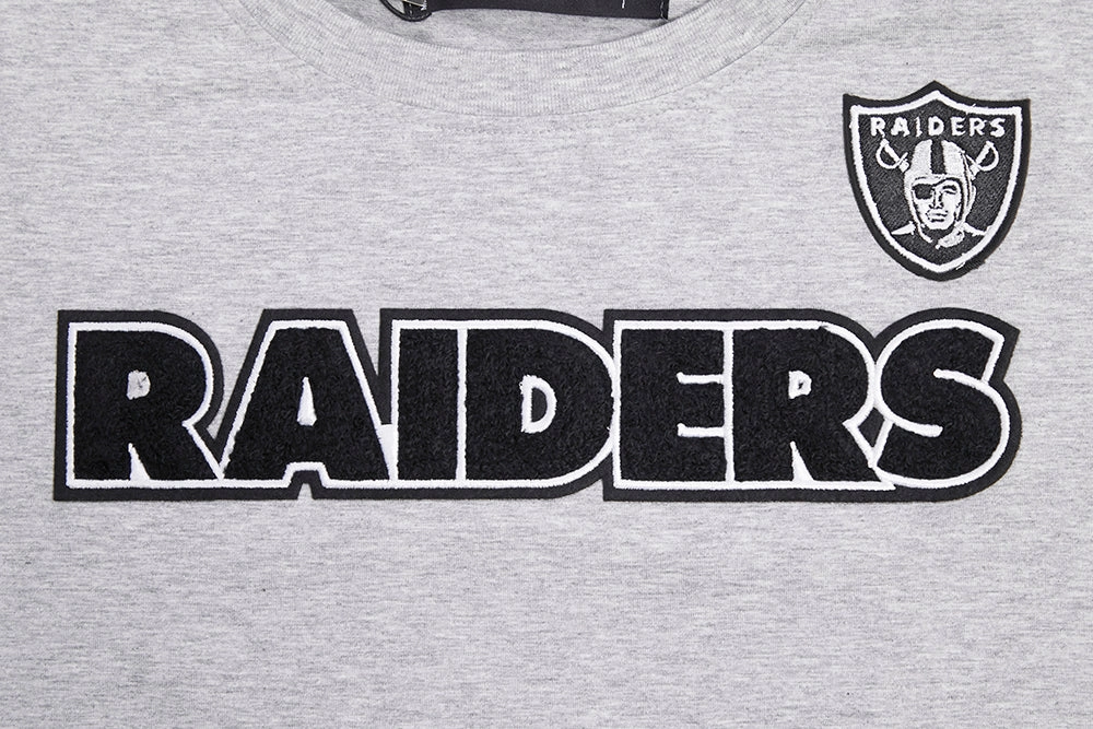 NFL LAS VEGAS RAIDERS CLASSIC SHORT SLEEVE WOMEN'S SLIM FIT TEE (HEATHER GREY)