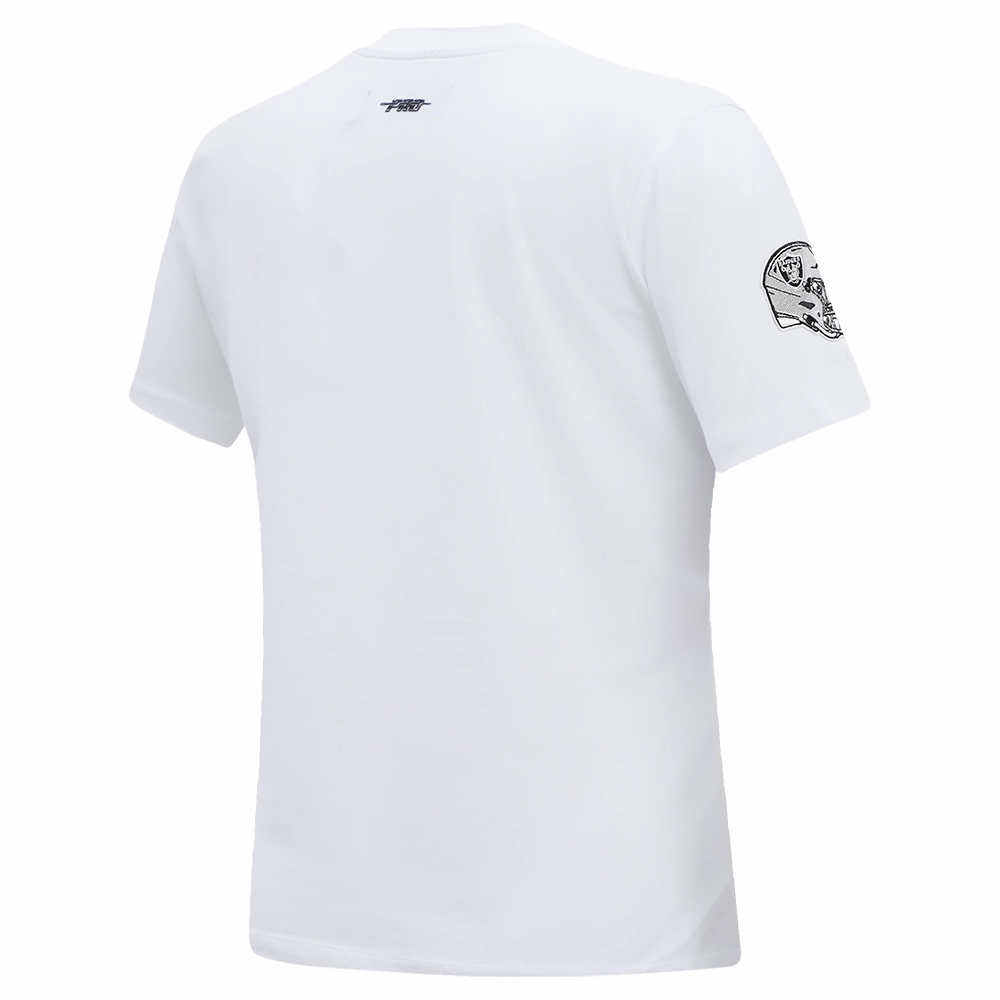 NFL LAS VEGAS RAIDERS CLASSIC SHORT SLEEVE WOMEN'S SLIM FIT TEE (WHITE)