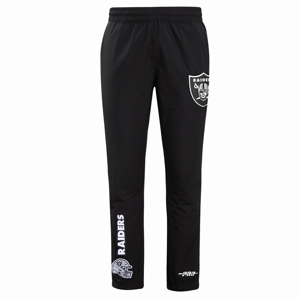 NFL LAS VEGAS RAIDERS CLASSIC WIND SUIT MEN'S WOVEN PANT (BLACK)