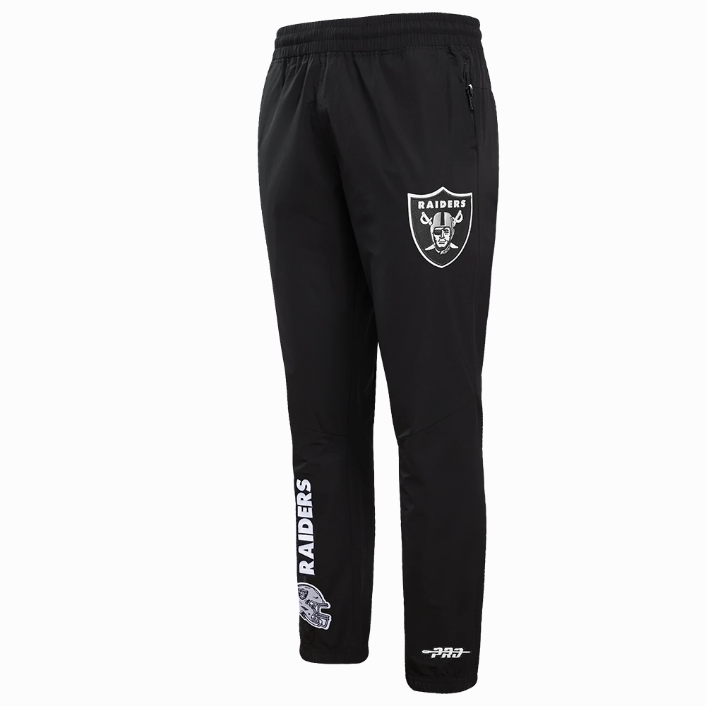 NFL LAS VEGAS RAIDERS CLASSIC WIND SUIT MEN'S WOVEN PANT (BLACK)