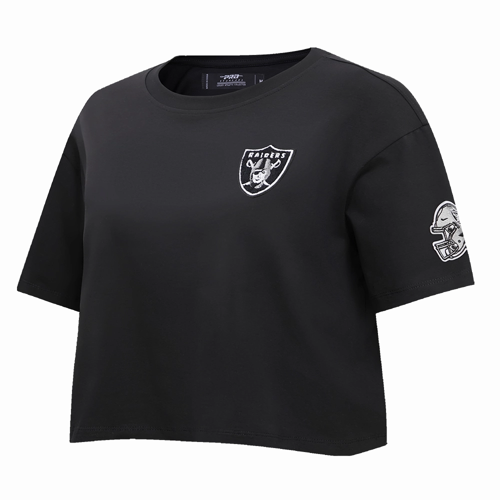 NFL LAS VEGAS RAIDERS CLASSIC WOMEN'S BOXY TEE (BLACK)