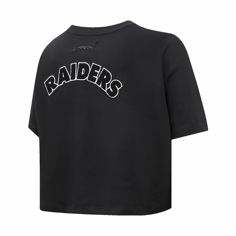 NFL LAS VEGAS RAIDERS CLASSIC WOMEN'S BOXY TEE (BLACK)
