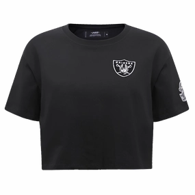 NFL LAS VEGAS RAIDERS CLASSIC WOMEN'S BOXY TEE (BLACK)