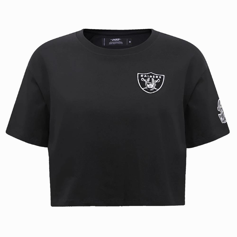 NFL LAS VEGAS RAIDERS CLASSIC WOMEN'S BOXY TEE (BLACK)