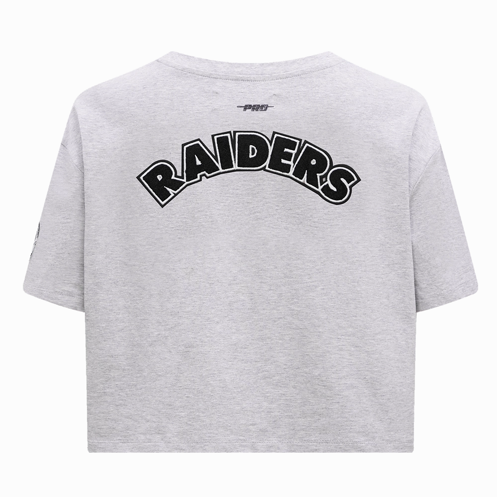 NFL LAS VEGAS RAIDERS CLASSIC WOMEN'S BOXY TEE (HEATHER GREY)