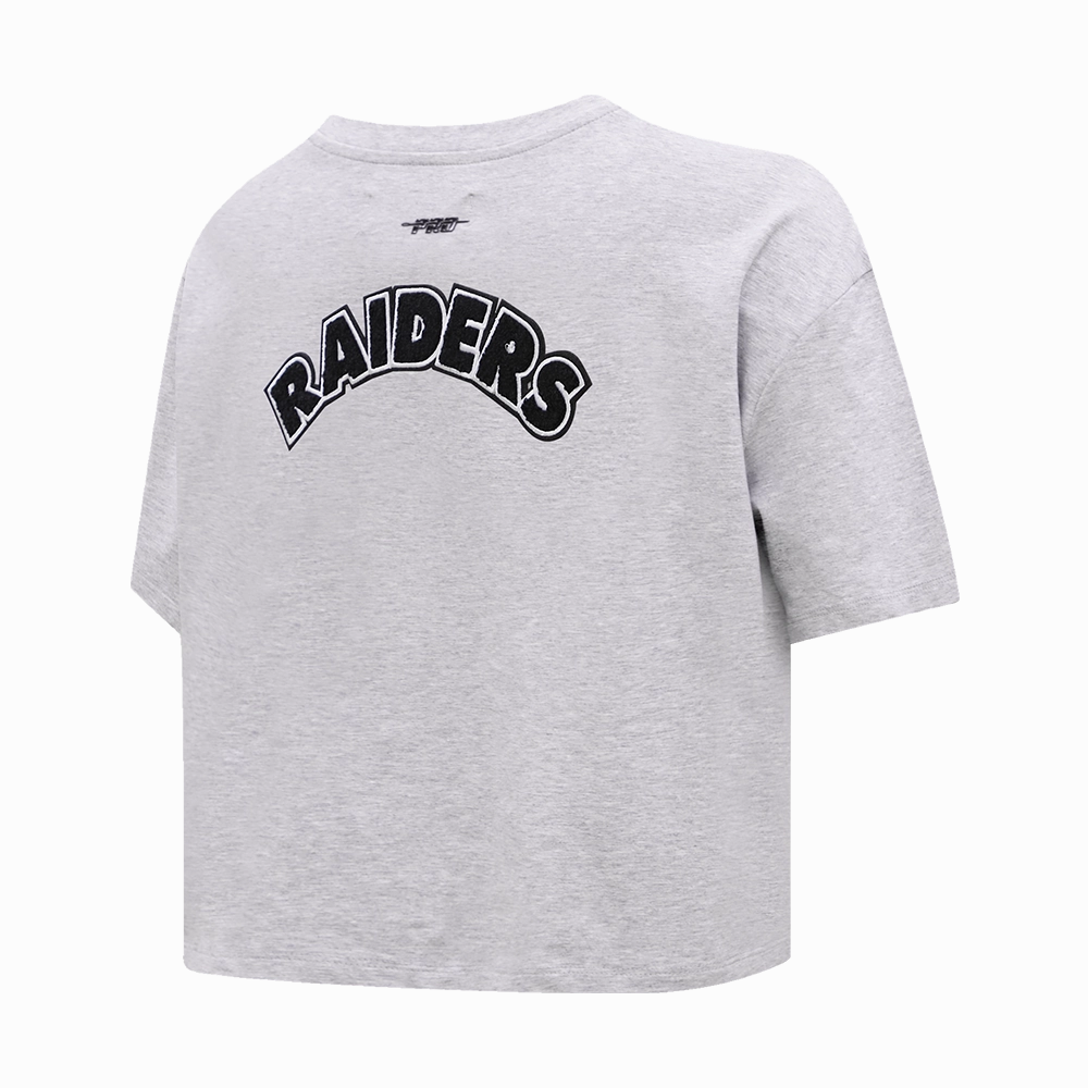 NFL LAS VEGAS RAIDERS CLASSIC WOMEN'S BOXY TEE (HEATHER GREY)