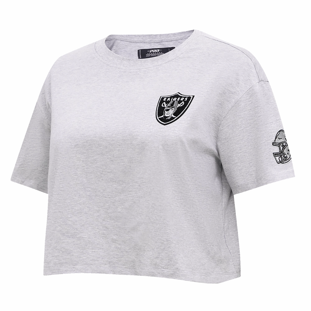 NFL LAS VEGAS RAIDERS CLASSIC WOMEN'S BOXY TEE (HEATHER GREY)