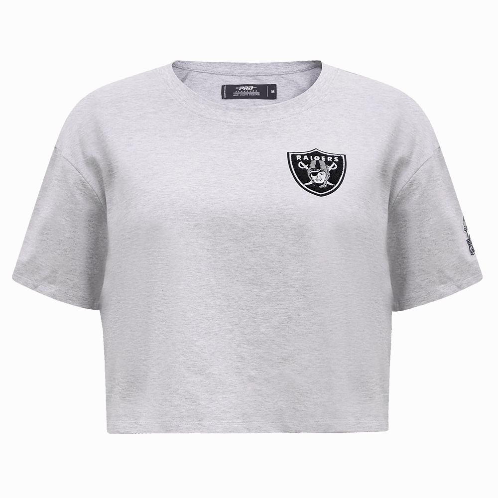NFL LAS VEGAS RAIDERS CLASSIC WOMEN'S BOXY TEE (HEATHER GREY)
