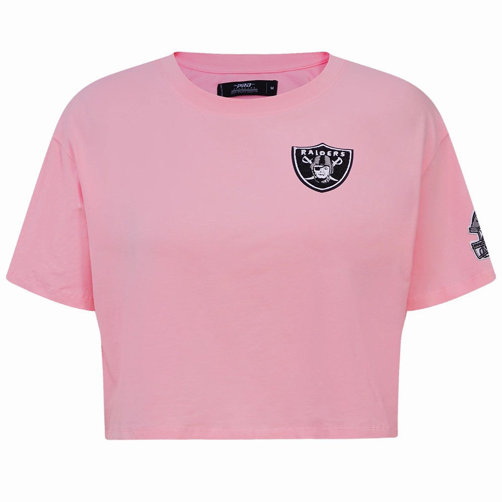 NFL LAS VEGAS RAIDERS CLASSIC WOMEN'S BOXY TEE (PINK)
