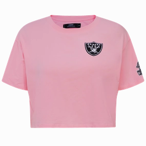 NFL LAS VEGAS RAIDERS CLASSIC WOMEN'S BOXY TEE (PINK)