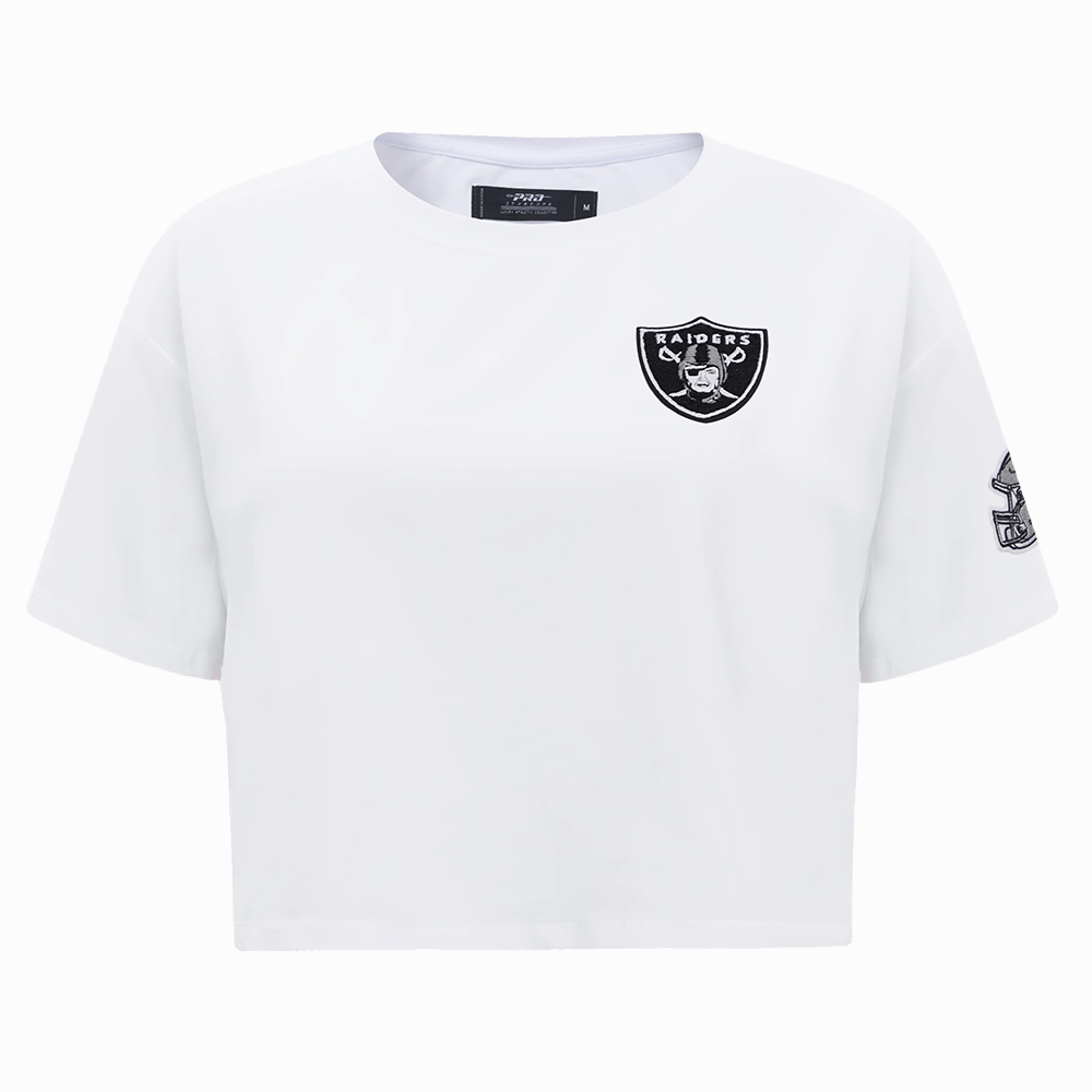 NFL LAS VEGAS RAIDERS CLASSIC WOMEN'S BOXY TEE (WHITE)