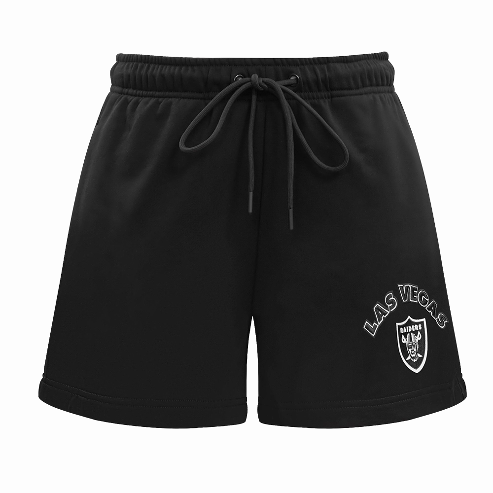 NFL LAS VEGAS RAIDERS CLASSIC WOMEN'S FLEECE SHORT (BLACK)