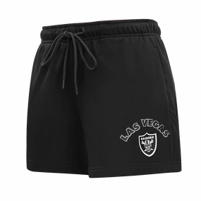 NFL LAS VEGAS RAIDERS CLASSIC WOMEN'S FLEECE SHORT (BLACK)