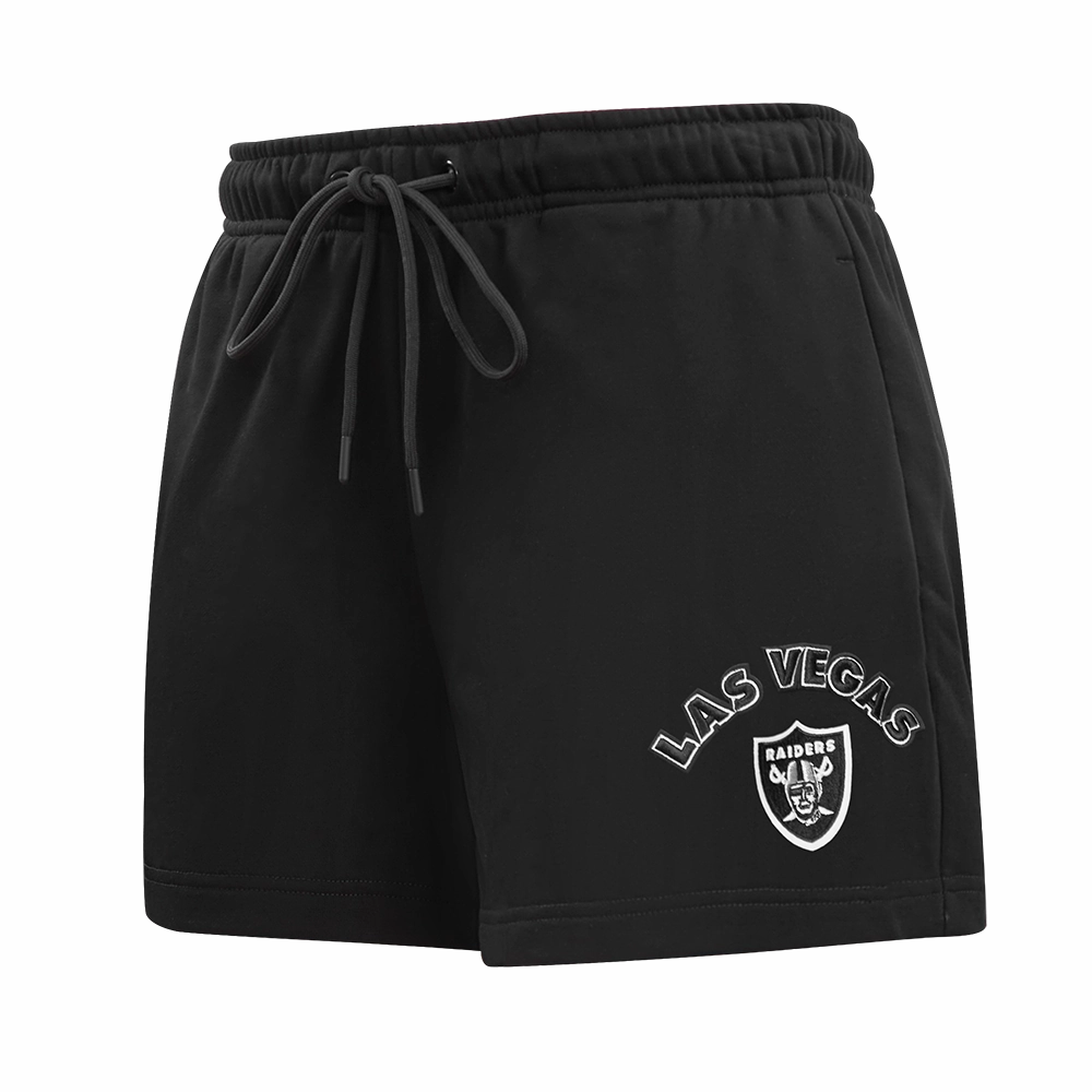 NFL LAS VEGAS RAIDERS CLASSIC WOMEN'S FLEECE SHORT (BLACK)