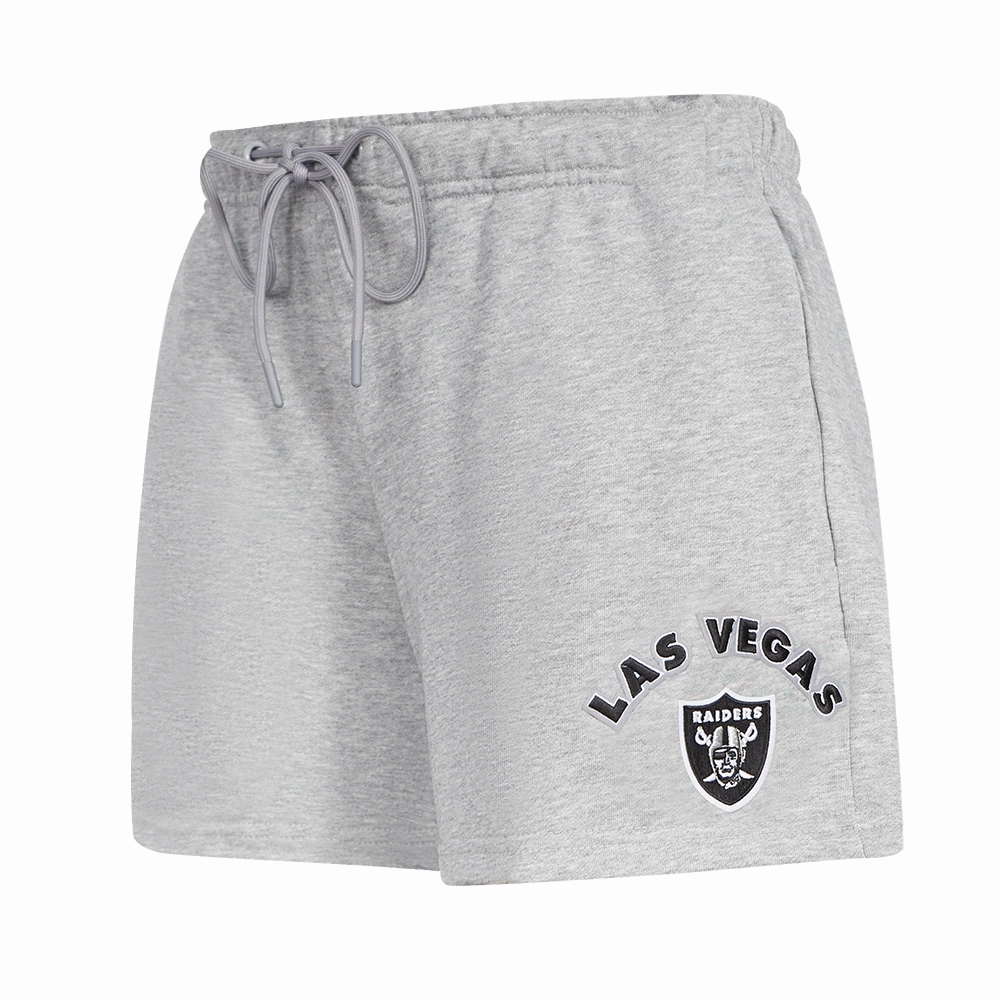 NFL LAS VEGAS RAIDERS CLASSIC WOMEN'S FLEECE SHORT (HEATHER GREY)
