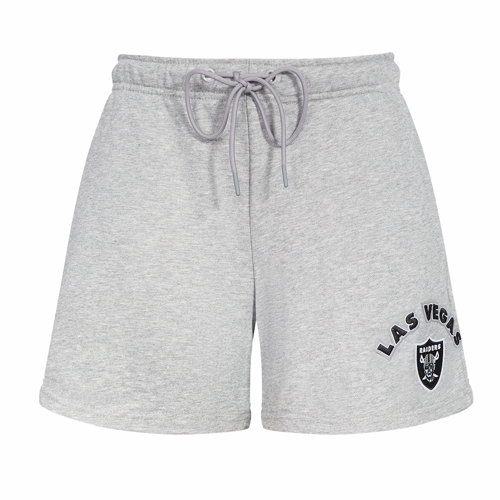 NFL LAS VEGAS RAIDERS CLASSIC WOMEN'S FLEECE SHORT (HEATHER GREY)