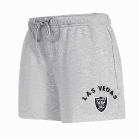 NFL LAS VEGAS RAIDERS CLASSIC WOMEN'S FLEECE SHORT (HEATHER GREY)