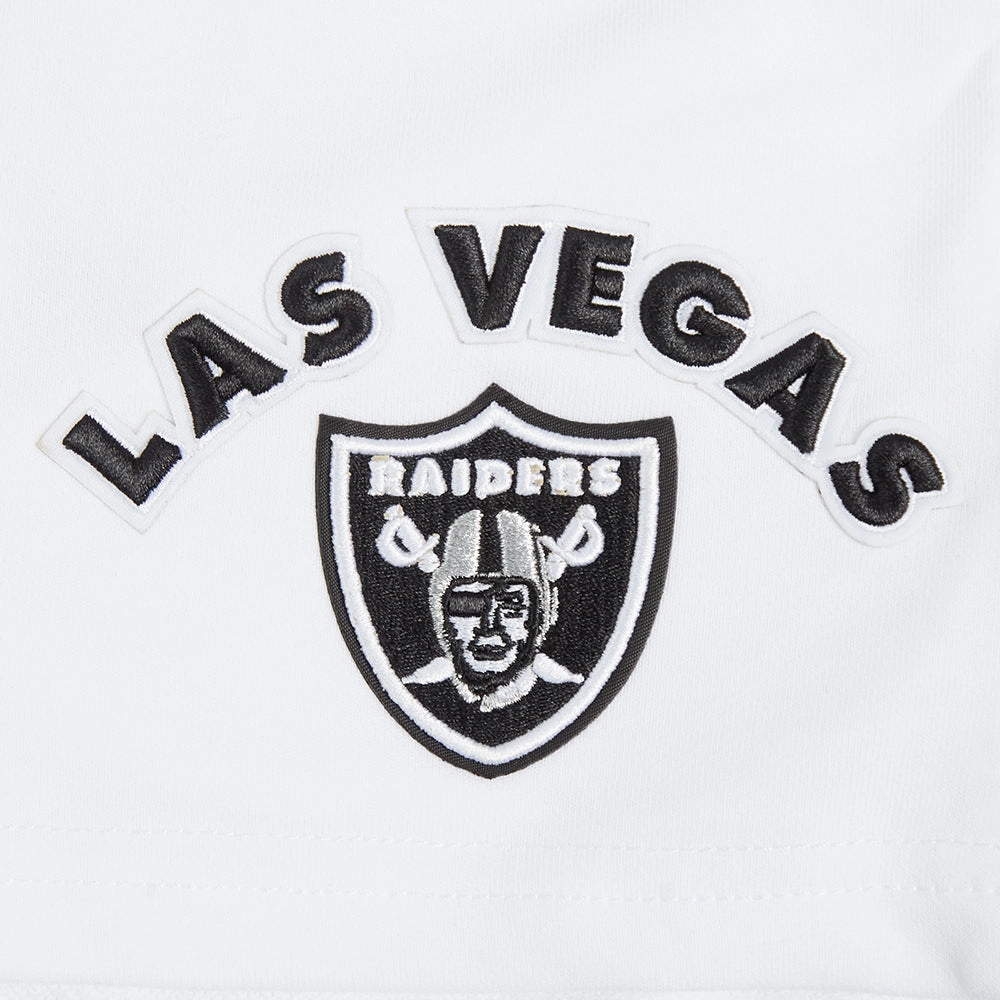 NFL LAS VEGAS RAIDERS CLASSIC WOMEN'S FLEECE SHORT (WHITE)