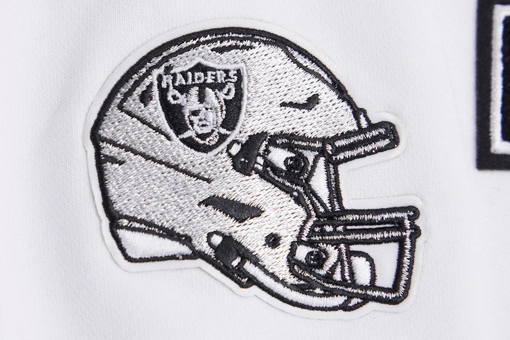 NFL LAS VEGAS RAIDERS CLASSIC WOMEN'S PULLOVER HOODIE (WHITE)