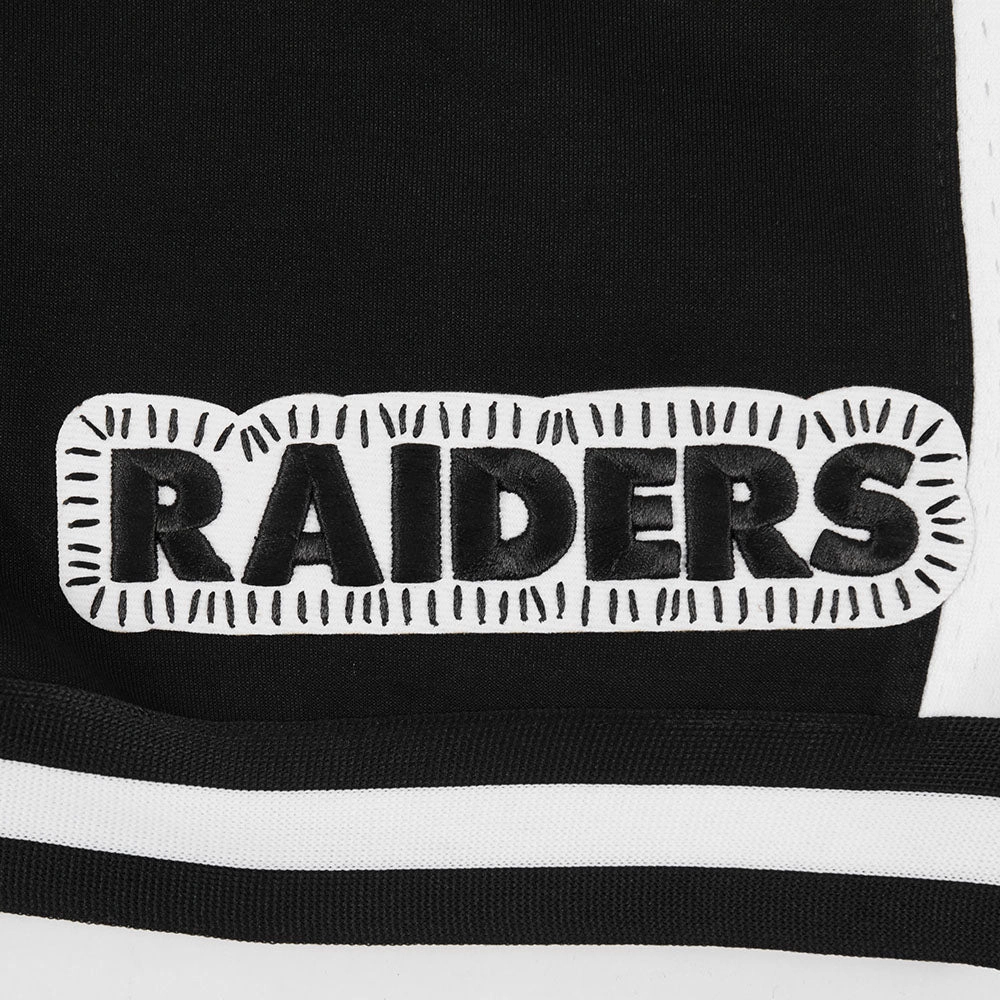 NFL LAS VEGAS RAIDERS DIY PICK STITCH MEN'S DOUBLE KNIT 2.0 SHORT (BLACK)