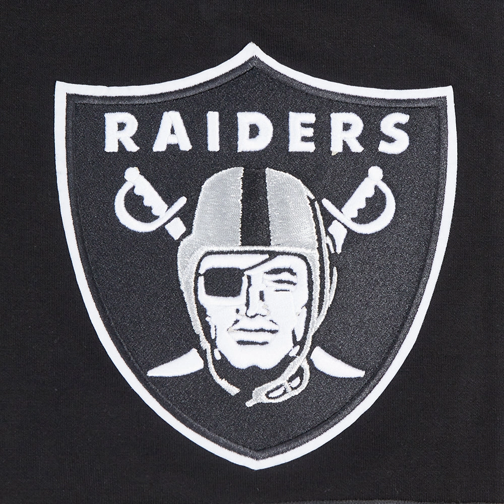 NFL LAS VEGAS RAIDERS FAST LANE DOUBLE KNIT 2.0 MEN'S SHORT (BLACK/GRAY)