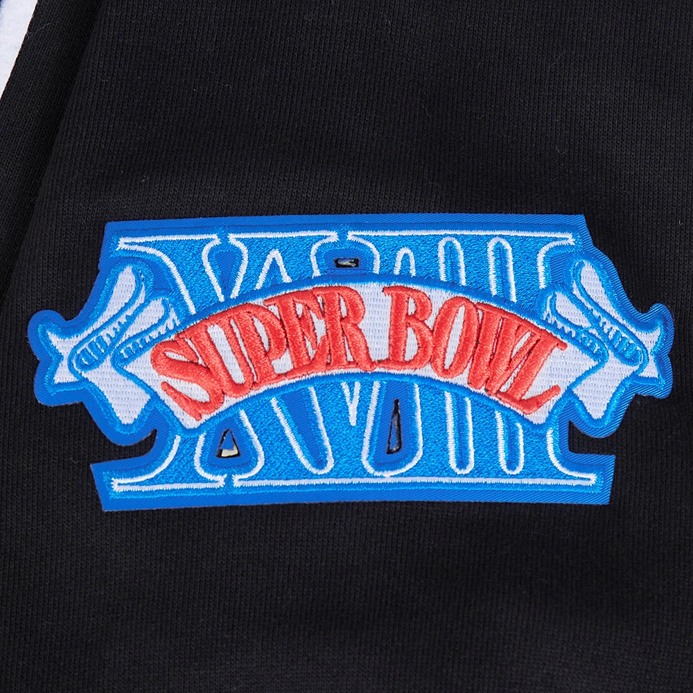 NFL LAS VEGAS RAIDERS MASHUP MEN'S RIB PULLOVER HOODIE (BLACK/GRAY)