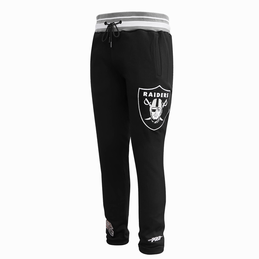 NFL LAS VEGAS RAIDERS MASHUP MEN'S RIB SWEATPANT (BLACK/GRAY)
