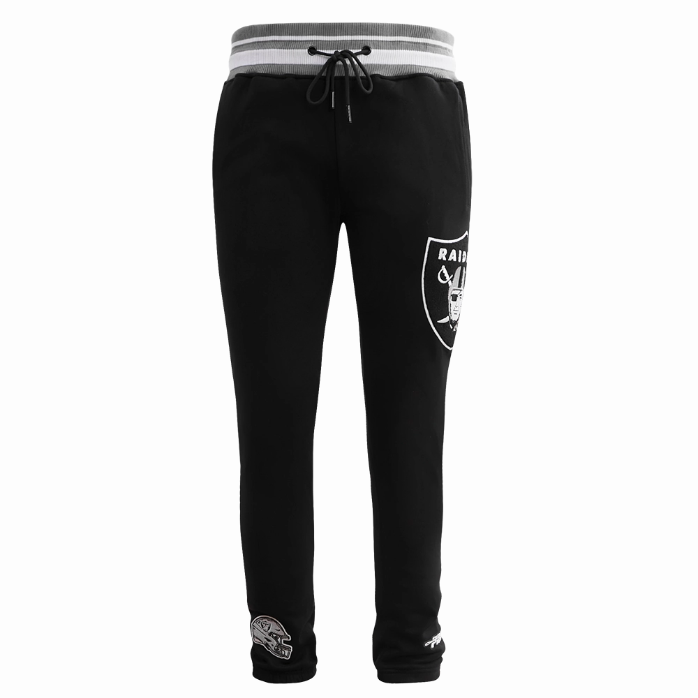 NFL LAS VEGAS RAIDERS MASHUP MEN'S RIB SWEATPANT (BLACK/GRAY)