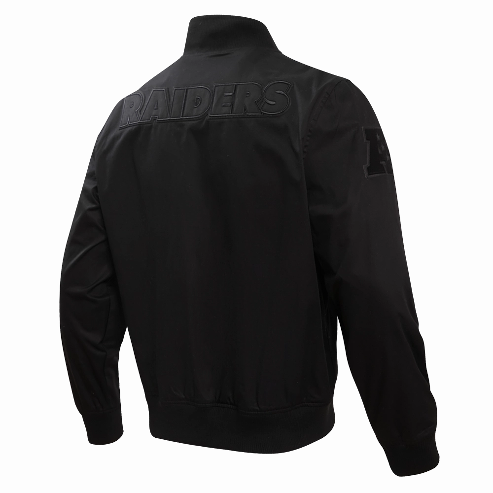 NFL LAS VEGAS RAIDERS NEUTRAL MEN'S TWILL JACKET (BLACK)