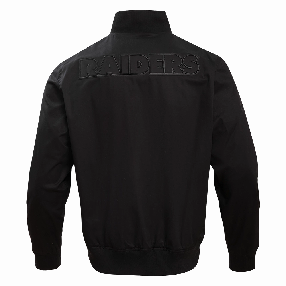 NFL LAS VEGAS RAIDERS NEUTRAL MEN'S TWILL JACKET (BLACK)