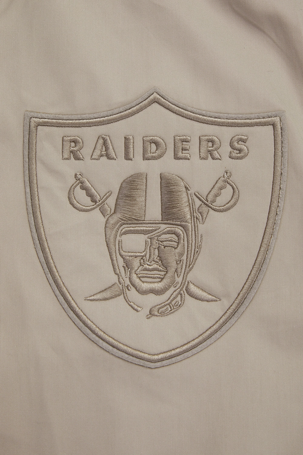 NFL LAS VEGAS RAIDERS NEUTRAL TWILL JACKET (TAUPE)