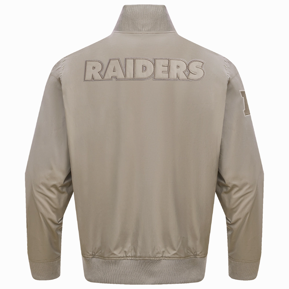 NFL LAS VEGAS RAIDERS NEUTRAL TWILL JACKET (TAUPE)