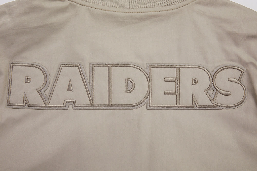 NFL LAS VEGAS RAIDERS NEUTRAL TWILL JACKET (TAUPE)