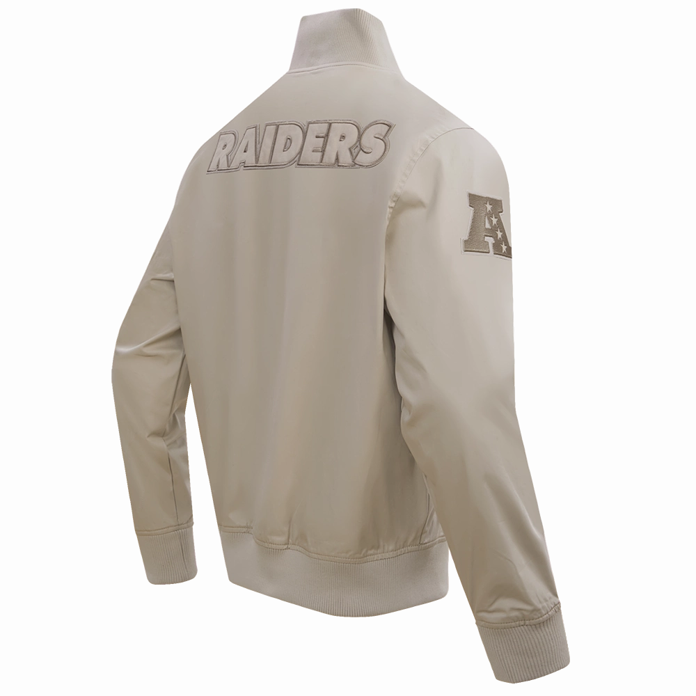 NFL LAS VEGAS RAIDERS NEUTRAL TWILL JACKET (TAUPE)