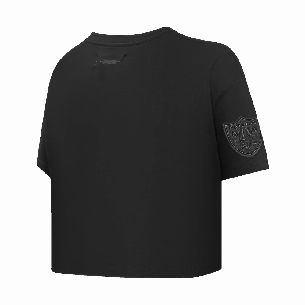 NFL LAS VEGAS RAIDERS NEUTRAL WOMEN'S BOXY TEE (BLACK)