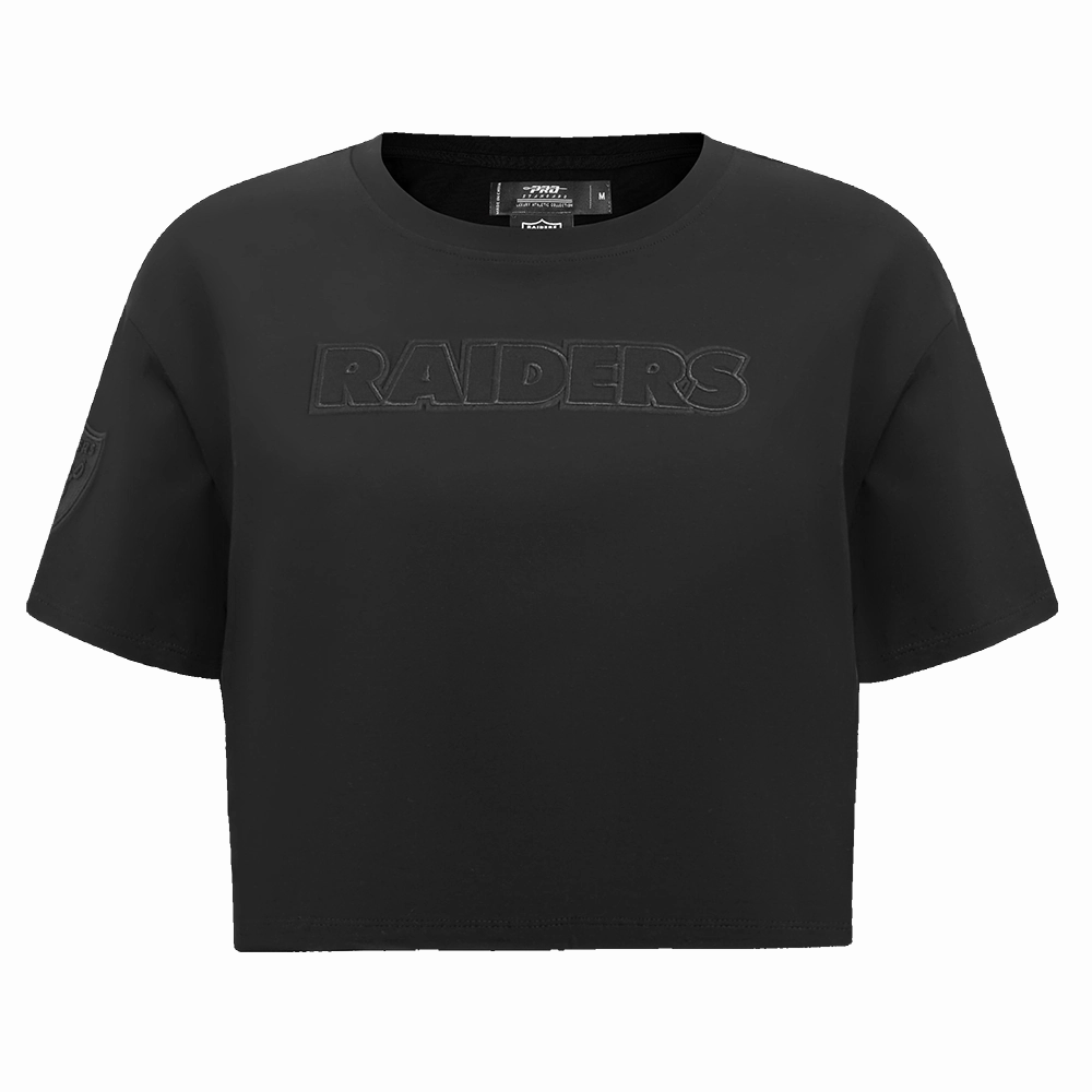 NFL LAS VEGAS RAIDERS NEUTRAL WOMEN'S BOXY TEE (BLACK)