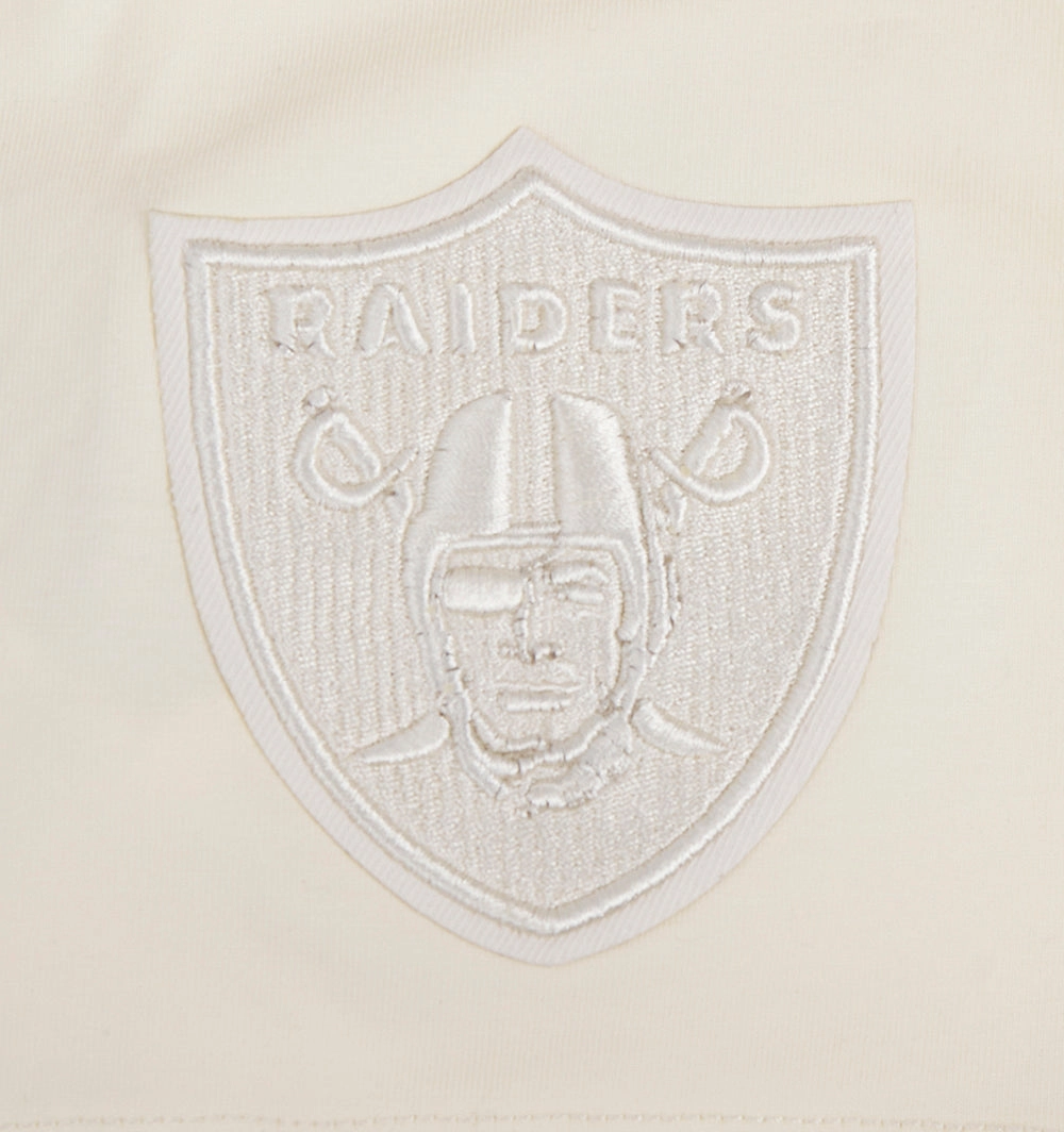 NFL LAS VEGAS RAIDERS NEUTRAL WOMEN'S BOXY TEE (EGGSHELL)