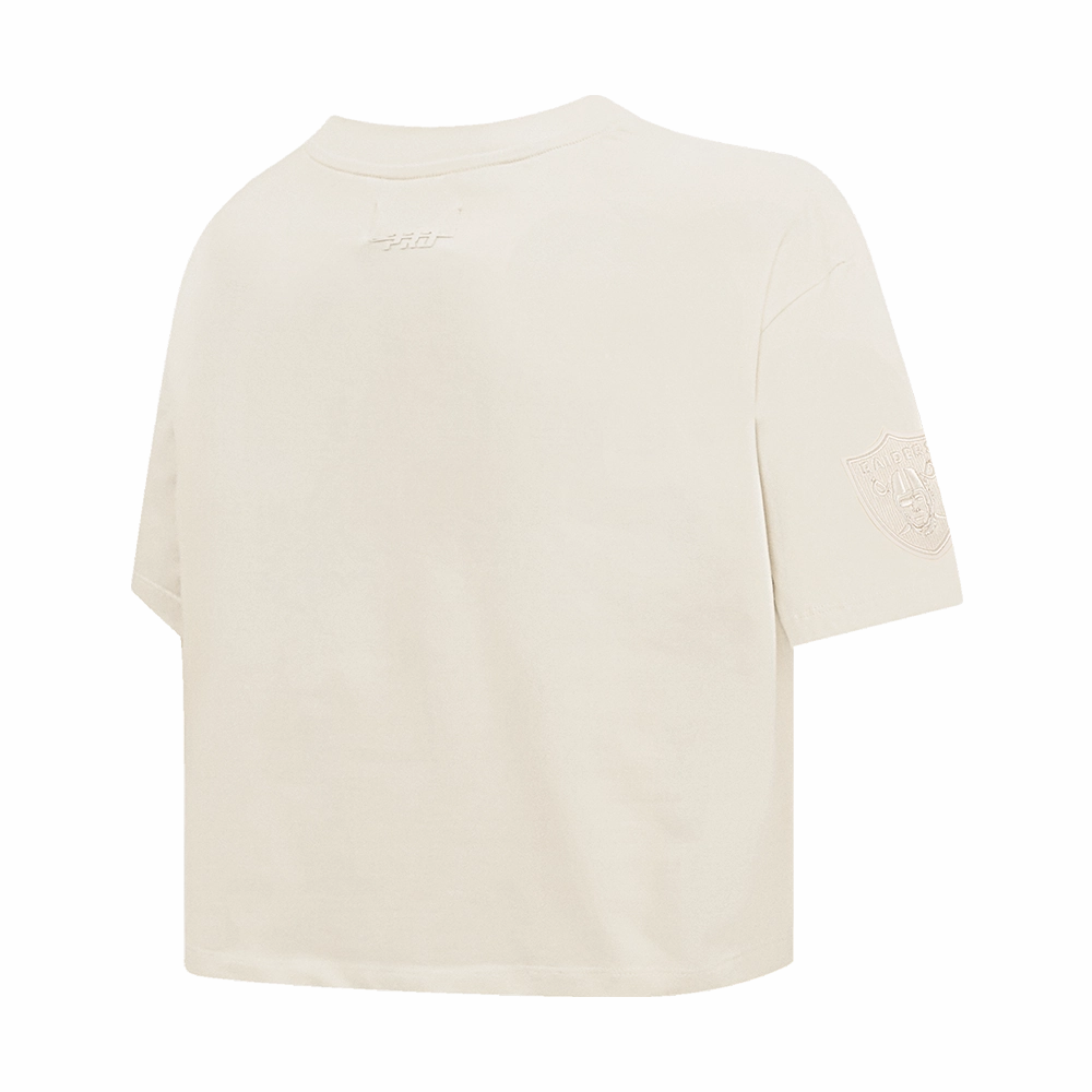 NFL LAS VEGAS RAIDERS NEUTRAL WOMEN'S BOXY TEE (EGGSHELL)