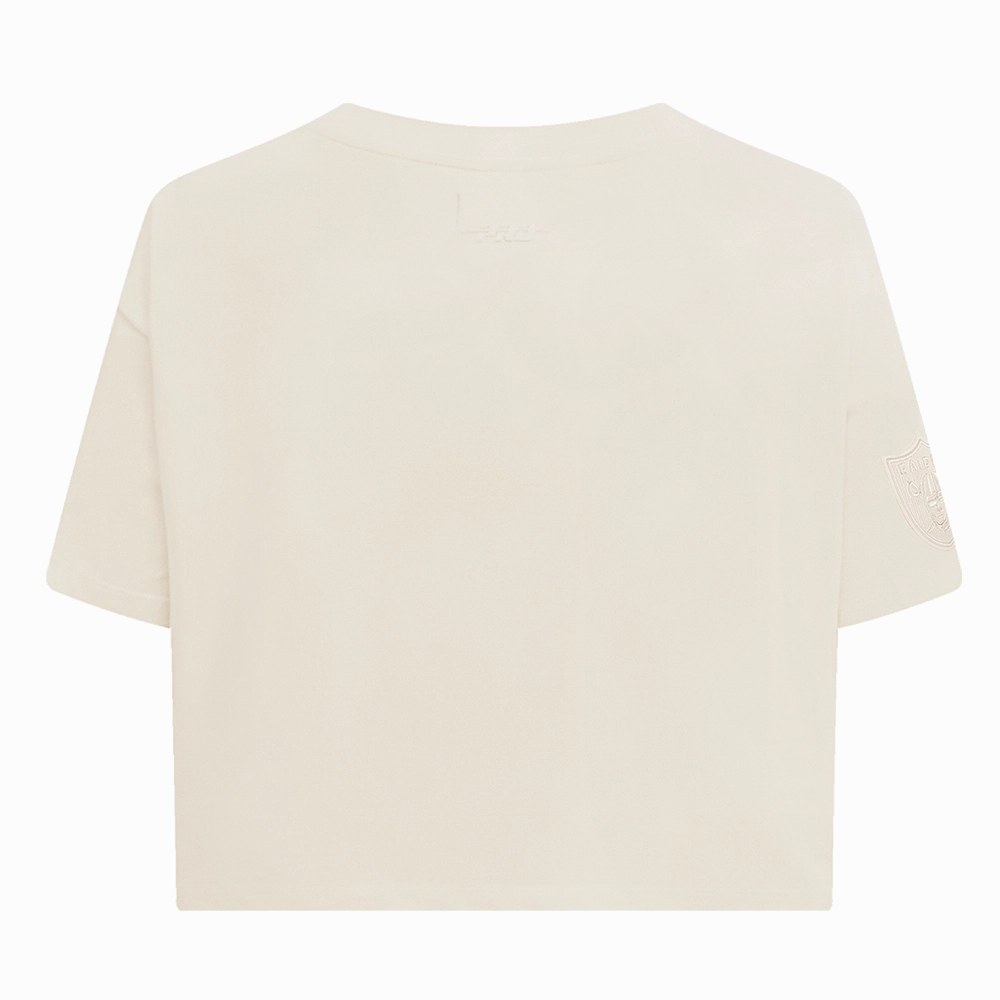 NFL LAS VEGAS RAIDERS NEUTRAL WOMEN'S BOXY TEE (EGGSHELL)