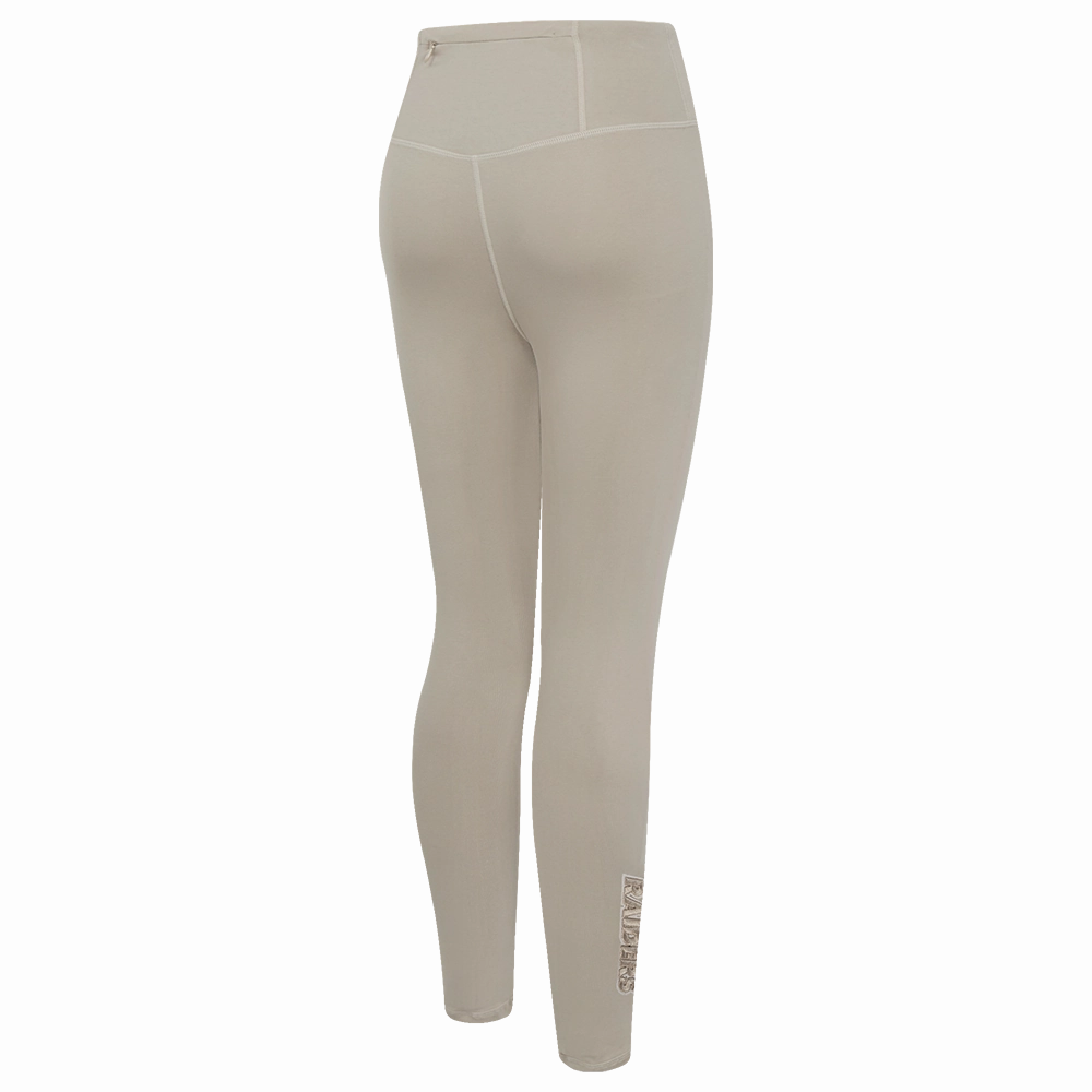 NFL LAS VEGAS RAIDERS NEUTRAL WOMEN'S JERSEY LEGGING (TAUPE)